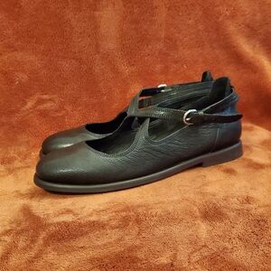 LUCKY BRAND Elegant Black Leather Ballerina Shoes